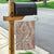 Polynesia Plumeria Lei Garden Flag Beige Curves Motif