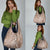 Polynesia Plumeria Lei Grocery Bag Beige Curves Motif