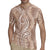 Polynesia Plumeria Lei Rugby Jersey Beige Curves Motif