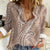 Polynesia Plumeria Lei Women Casual Shirt Beige Curves Motif