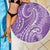 Polynesia Plumeria Lei Beach Blanket Periwinkle Curves Motif