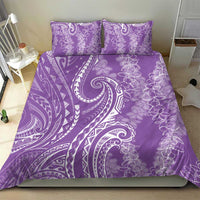 Polynesia Plumeria Lei Bedding Set Periwinkle Curves Motif LT7 - Polynesian Pride