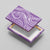 Polynesia Plumeria Lei Canvas Wall Art Periwinkle Curves Motif