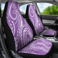 Polynesia Plumeria Lei Car Seat Cover Periwinkle Curves Motif LT7 - Polynesian Pride