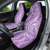 Polynesia Plumeria Lei Car Seat Cover Periwinkle Curves Motif LT7 - Polynesian Pride