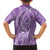 Polynesia Plumeria Lei Hawaiian Shirt Periwinkle Curves Motif