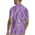 Polynesia Plumeria Lei Rugby Jersey Periwinkle Curves Motif