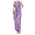 Polynesia Plumeria Lei Tank Maxi Dress Periwinkle Curves Motif