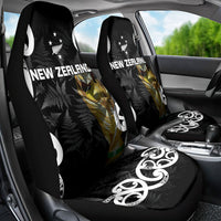 New Zealand WC2026 Black Car Seat Cover Silver Fern