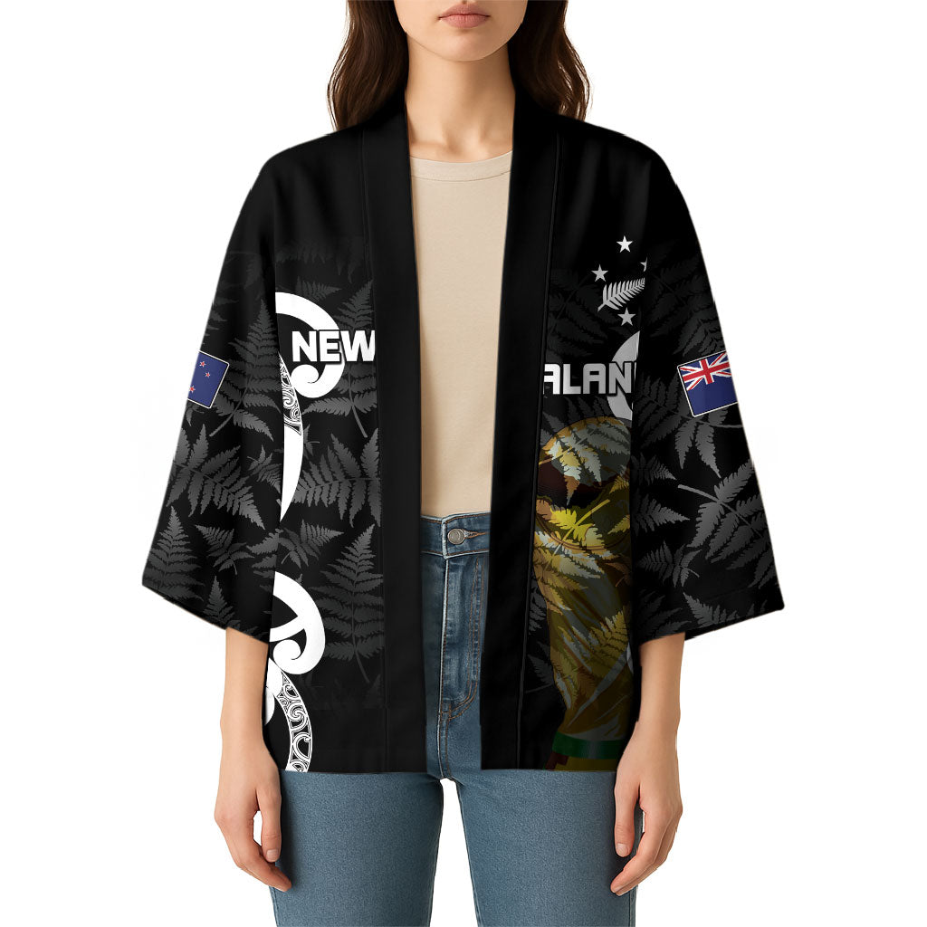 New Zealand WC2026 Custom Black Kimono Silver Fern