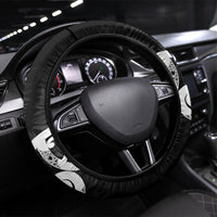 New Zealand WC2026 Black Steering Wheel Cover Silver Fern