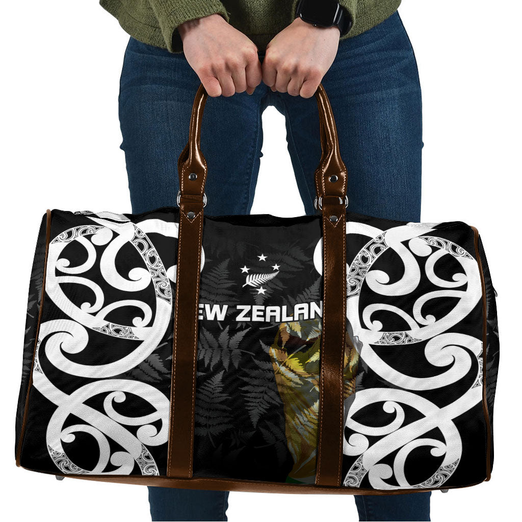 New Zealand WC2026 Black Travel Bag Silver Fern