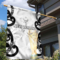 New Zealand WC2026 White Garden Flag Silver Fern