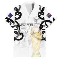 New Zealand WC2026 Custom White Hawaiian Shirt Silver Fern