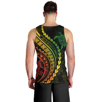 Polynesian Pride Men Tank Top Turtle Hibiscus Luxury Style - Reggae Ver2 LT7 - Polynesian Pride