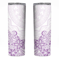 Polynesia Skinny Tumbler Plumeria Lavender Curves