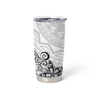 Polynesia Tumbler Cup Plumeria White Curves