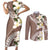 Aloha Hawaii Festive Couples Matching Short Sleeve Bodycon Dress and Long Sleeve Button Shirt Frangipani Lace Classic - Beige