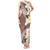 Aloha Hawaii Festive Family Matching Tank Maxi Dress and Hawaiian Shirt Frangipani Lace Classic - Beige