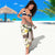 Aloha Hawaii Festive Sarong Frangipani Lace Classic - Beige
