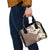 Aloha Hawaii Festive Shoulder Handbag Frangipani Lace Classic - Beige