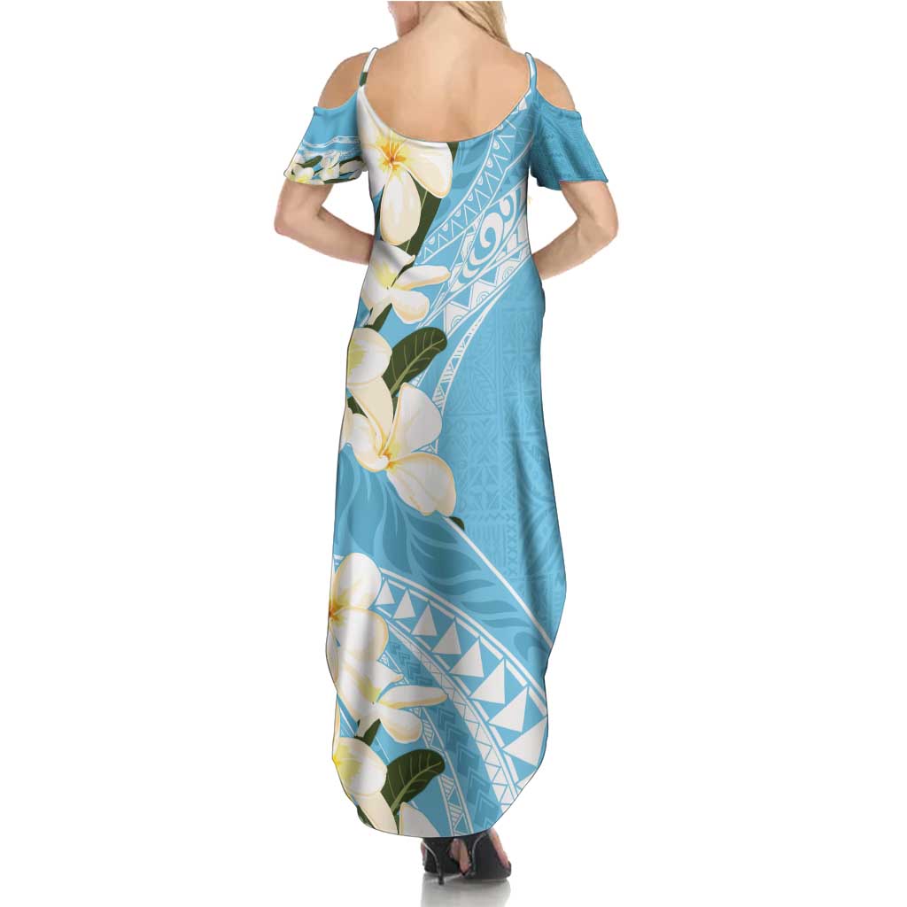 Aloha Hawaii Festive Family Matching Summer Maxi Dress and Hawaiian Shirt Frangipani Lace Classic - Turquoise LT7 - Polynesian Pride