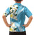 Aloha Hawaii Festive Family Matching Tank Maxi Dress and Hawaiian Shirt Frangipani Lace Classic - Turquoise