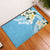 Aloha Hawaii Festive Rubber Doormat Frangipani Lace Classic - Turquoise