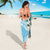 Aloha Hawaii Festive Sarong Frangipani Lace Classic - Turquoise