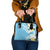 Aloha Hawaii Festive Shoulder Handbag Frangipani Lace Classic - Turquoise