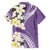 Aloha Hawaii Festive Family Matching Tank Maxi Dress and Hawaiian Shirt Frangipani Lace Classic - Lavender