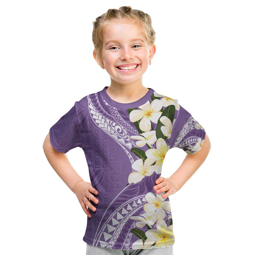 Aloha Hawaii Festive Kid T Shirt Frangipani Lace Classic - Lavender