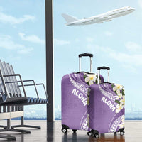 Aloha Hawaii Festive Luggage Cover Frangipani Lace Classic - Lavender LT7 - Polynesian Pride