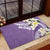 Aloha Hawaii Festive Rubber Doormat Frangipani Lace Classic - Lavender