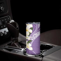Aloha Hawaii Festive Skinny Tumbler Frangipani Lace Classic - Lavender LT7 - Polynesian Pride