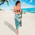 Aloha Hawaii Festive Sarong Frangipani Lace Classic - Teal