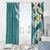 Aloha Hawaii Festive Window Curtain Frangipani Lace Classic - Teal