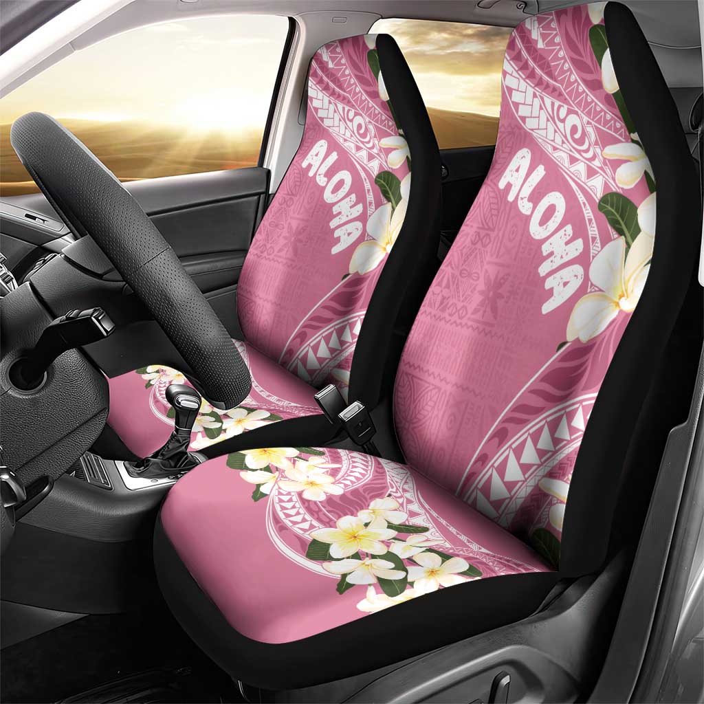 Aloha Hawaii Festive Car Seat Cover Frangipani Lace Classic - Rosy LT7 - Polynesian Pride