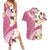 Aloha Hawaii Festive Couples Matching Summer Maxi Dress and Hawaiian Shirt Frangipani Lace Classic - Rosy