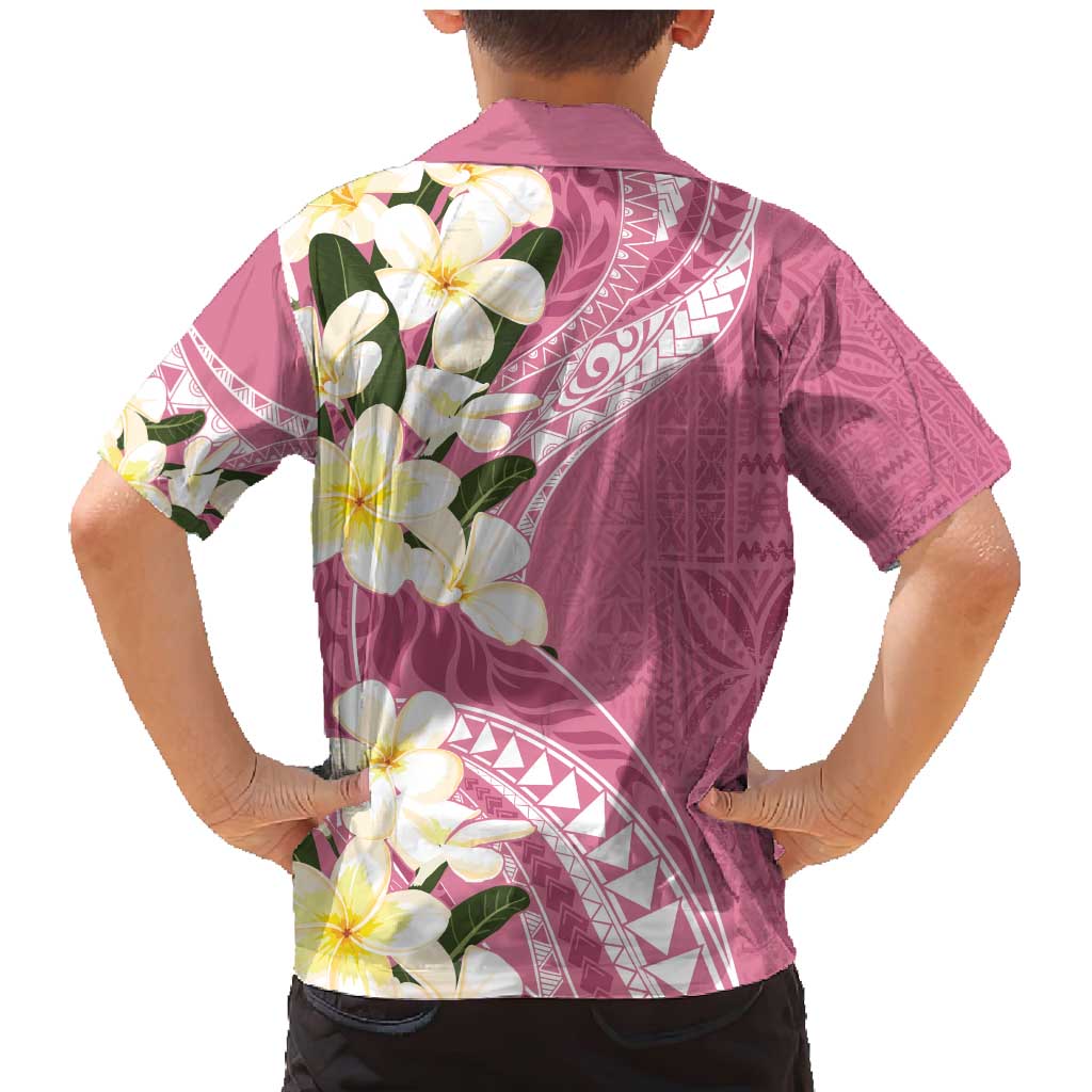 Aloha Hawaii Festive Family Matching Mermaid Dress and Hawaiian Shirt Frangipani Lace Classic - Rosy LT7 - Polynesian Pride