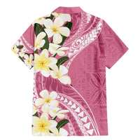 Aloha Hawaii Festive Family Matching Mermaid Dress and Hawaiian Shirt Frangipani Lace Classic - Rosy LT7 - Polynesian Pride