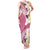 Aloha Hawaii Festive Family Matching Tank Maxi Dress and Hawaiian Shirt Frangipani Lace Classic - Rosy