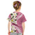 Aloha Hawaii Festive Kid T Shirt Frangipani Lace Classic - Rosy