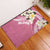 Aloha Hawaii Festive Rubber Doormat Frangipani Lace Classic - Rosy