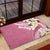 Aloha Hawaii Festive Rubber Doormat Frangipani Lace Classic - Rosy