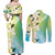 Aloha Hawaii Festive Couples Matching Off Shoulder Maxi Dress and Long Sleeve Button Shirt Frangipani Lace Classic - Summer Vibes