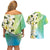 Aloha Hawaii Festive Couples Matching Off Shoulder Short Dress and Hawaiian Shirt Frangipani Lace Classic - Summer Vibes