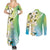 Aloha Hawaii Festive Couples Matching Summer Maxi Dress and Long Sleeve Button Shirt Frangipani Lace Classic - Summer Vibes