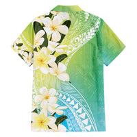 Aloha Hawaii Festive Family Matching Tank Maxi Dress and Hawaiian Shirt Frangipani Lace Classic - Summer Vibes LT7 - Polynesian Pride