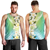 Aloha Hawaii Festive Men Tank Top Frangipani Lace Classic - Summer Vibes